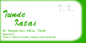 tunde katai business card